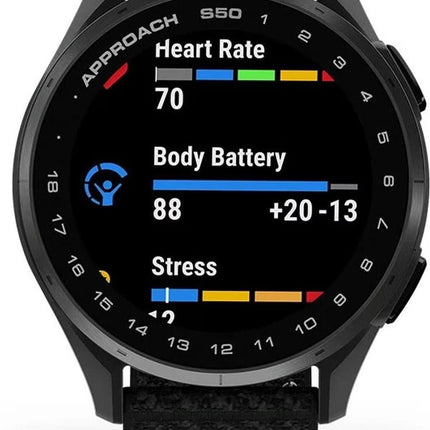 Garmin Approach S50 GPS Golf Smartwatch AMOLED 1,2" Schwarz 010-03010-00 Neu OVP