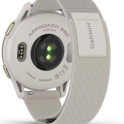 Garmin Approach S50 GPS Golf Smartwatch AMOLED Elfenbein Cremegold 010-03010-01 Neu OVP
