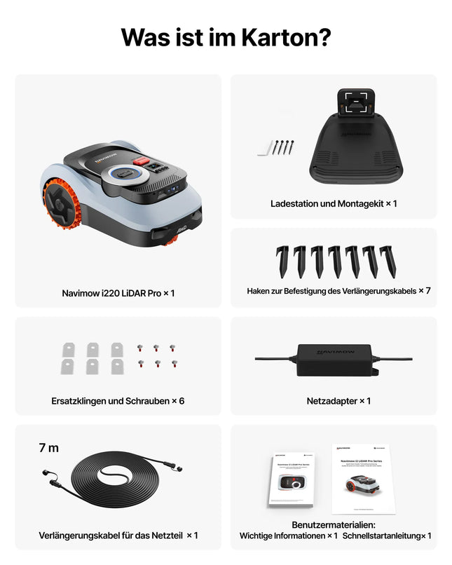 Navimow i220 LiDAR Pro Mähroboter NEU & OVP Original Segway