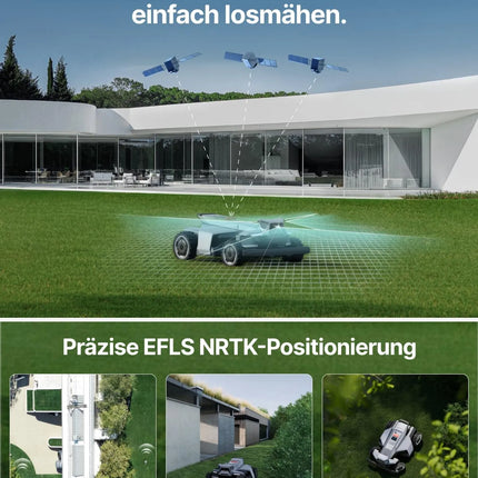 Mähroboter SEGWAY Navimow X420, 43cm/2000m² mit APP, GPS-RTK Technologie, inkl.