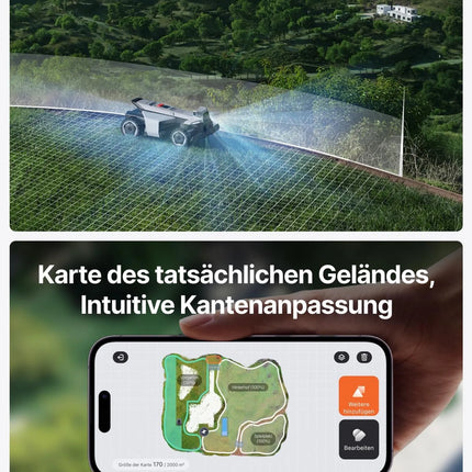 Mähroboter SEGWAY Navimow X420, 43cm/2000m² mit APP, GPS-RTK Technologie, inkl.