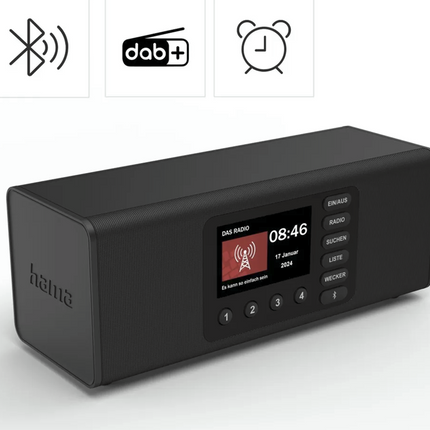 Hama Digitalradio DR2002BT Persönlich Digital Schwarz