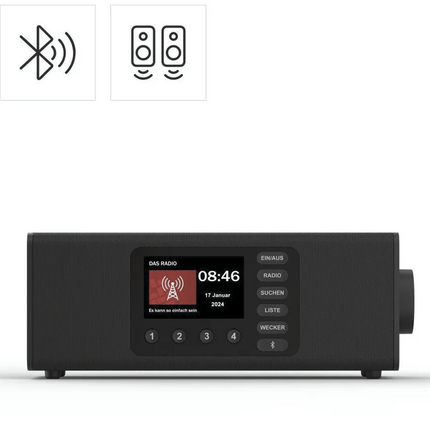 Hama Digitalradio DR2002BT Persönlich Digital Schwarz