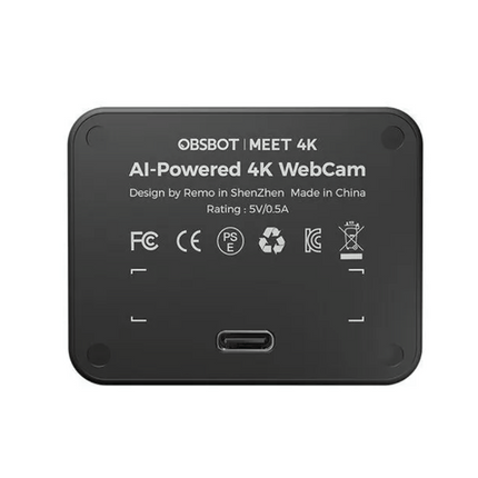 Obsbot Meet Webcam Webkamera 4K AI-Powered UHD 4K 3840x2160 Pixel KI-Gesteuert