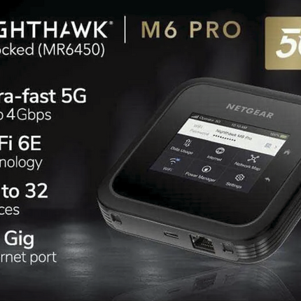 Netgear Nighthawk M6 Pro 5G WiFi 6E Mobiler Hotspot-Router (MR6450) NEU & OVP