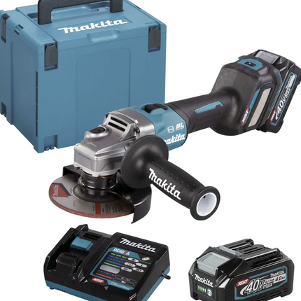 Makita GA023GM2011 Akku-Winkelschleifer - Blau/Schwarz, 40V