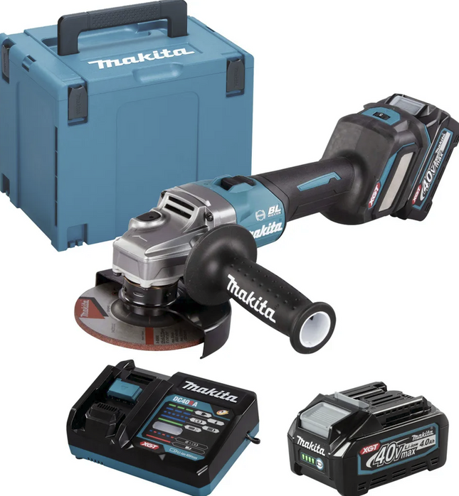 Makita GA023GM2011 Akku-Winkelschleifer - Blau/Schwarz, 40V