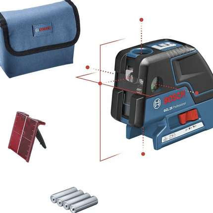 Bosch Punktlaser GCL 25 Professional im Set mit Schutztasche