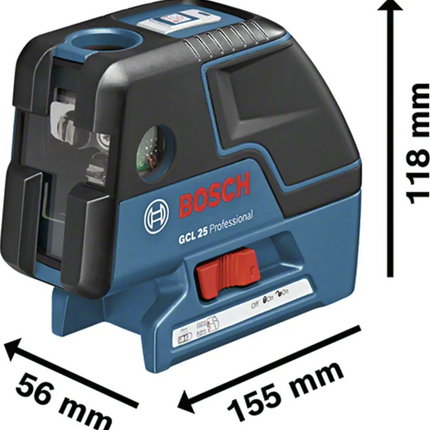 Bosch Punktlaser GCL 25 Professional im Set mit Schutztasche