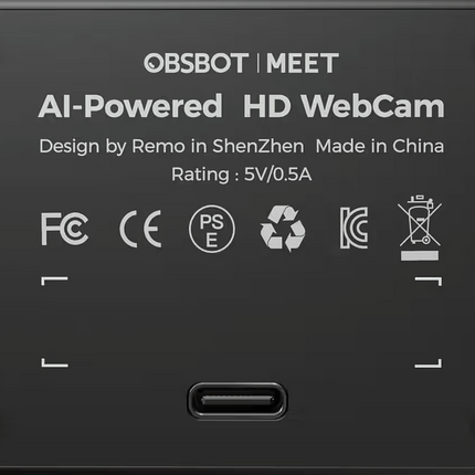 Obsbot Meet Webkamera Webcam KI-Gesteuert Full HD 1920x1080p AI-Powered HDR NEU