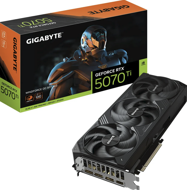 Grafikkarte GIGABYTE GeForce RTX 5070 Ti Windforce OC SFF 16G - 16GB GDDR7, HDMI