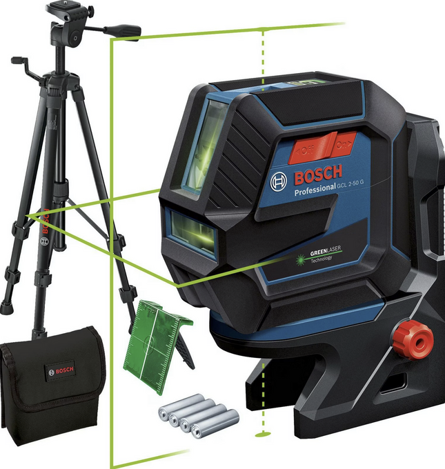 Bosch Professional GCL 2-50 G Kombilaser Set mit Stativ (0601066M01)