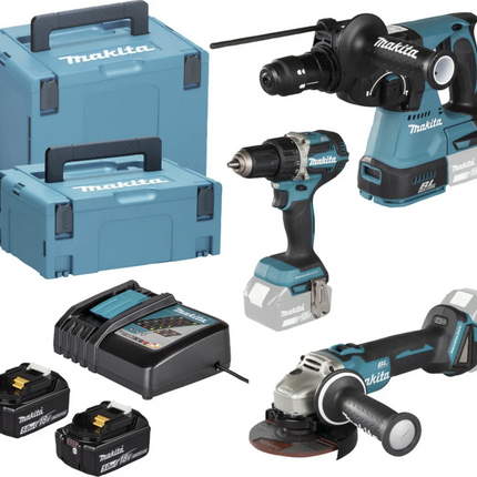 Makita DLX3195JX1 Akku Handwerker Spezialset 18V Li-Ion Lxt