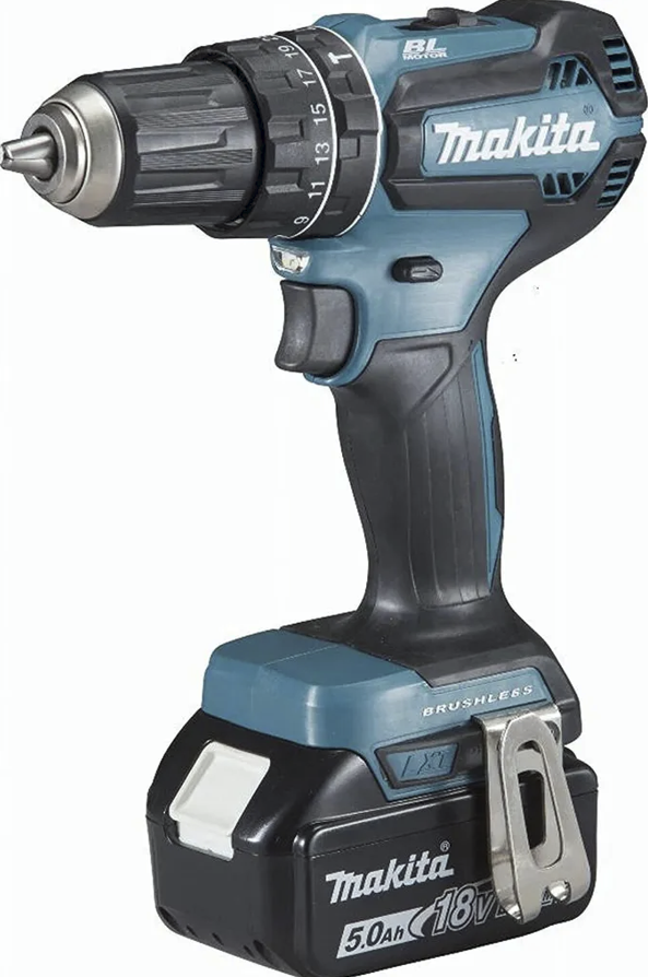 Makita DHP485RTJ Akku-Schlagbohrschrauber-Set 18,0 V, mit 2 Akkus