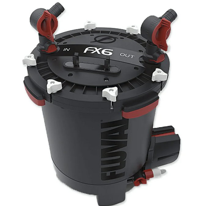 Fluval FX6 Außenfilter für Aquarien bis 1500 L, 3500 l/h, 52,5 x 40 x 38 cm