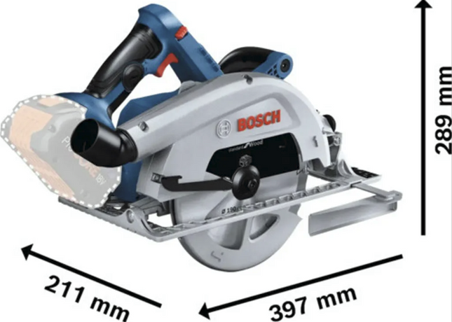 Akku-Handkreissäge Bosch Professional GKS 18V-68