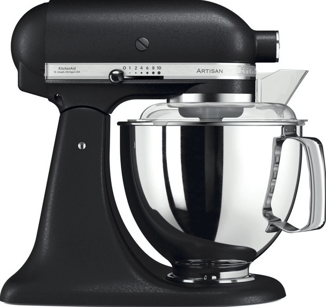 KitchenAid 5KSM175PSEBK 4,8L Küchenmaschine, 300W - Gusseisen Schwarz