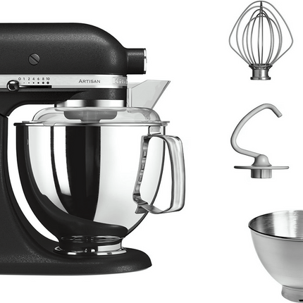 KitchenAid 5KSM175PSEBK 4,8L Küchenmaschine, 300W - Gusseisen Schwarz