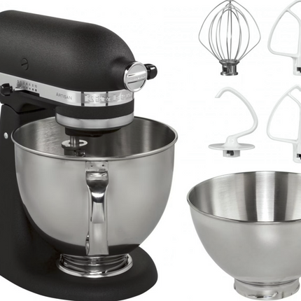 KitchenAid 5KSM175PSEBK 4,8L Küchenmaschine, 300W - Gusseisen Schwarz