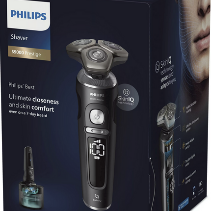 Philips S9000 Prestige Nass- und Trockenrasierer - Schwarz (SP9840/32)