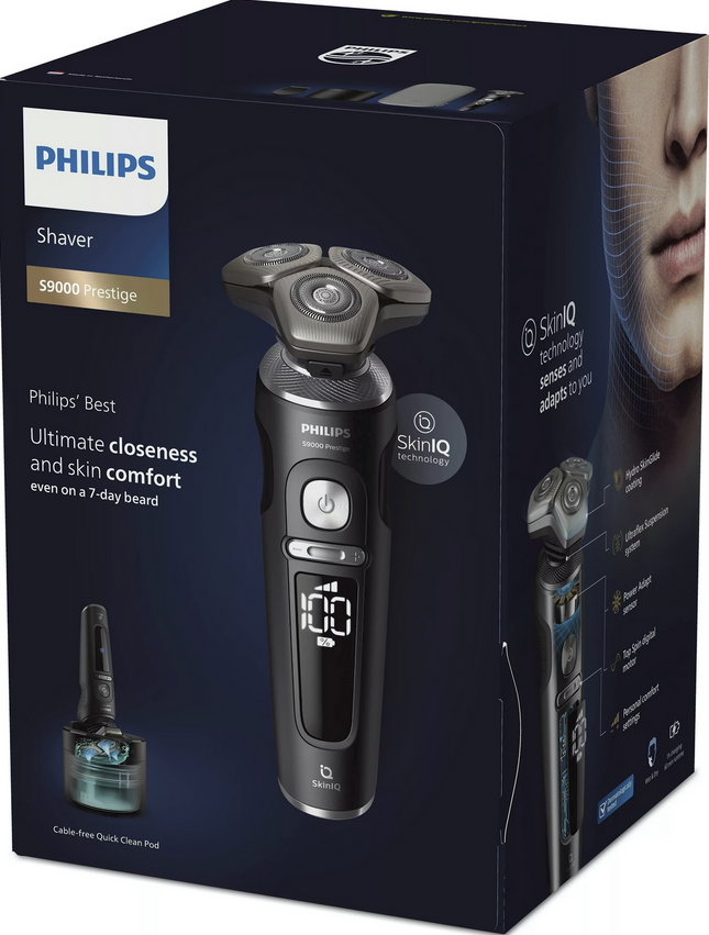 Philips S9000 Prestige Nass- und Trockenrasierer - Schwarz (SP9840/32)