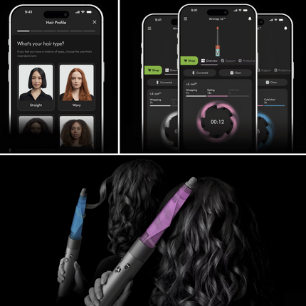 DYSON Airwrap i.d. Multi-Haarstyler straight+ wavy (jasper plum)