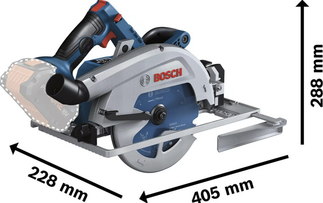 Bosch Akku-Kreissäge GKS 18V-68 GC Professional Solo in L-BOXX