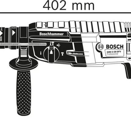 Bosch Bohrhammer GBH 2-28 F Professional L-Case, 4tlg. Zubehörset, Wechselfutter
