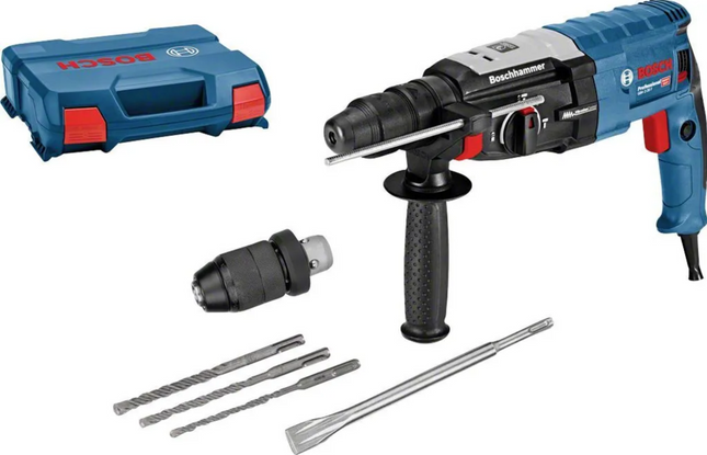 Bosch Bohrhammer GBH 2-28 F Professional L-Case, 4tlg. Zubehörset, Wechselfutter