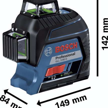 Bosch GLL 3-80 G Linienlaser im Koffer - Blau (0601063Y00)