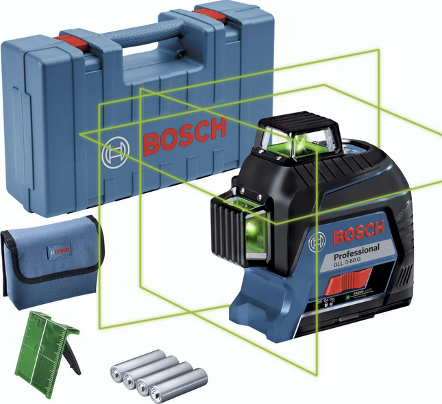Bosch GLL 3-80 G Linienlaser im Koffer - Blau (0601063Y00)
