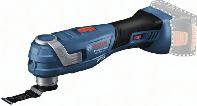 Bosch Professional GOP 18V-34 Akku-Multi-Cutter Solo Sägeblatt L-Boxx Starlock