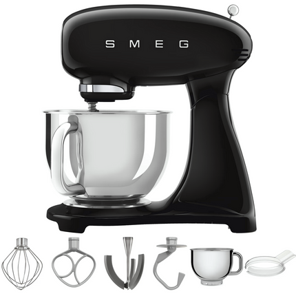 Smeg SMF03 Küchenmaschine 50's Retro Style Schwarz 10 Geschwindigkeitsstufen