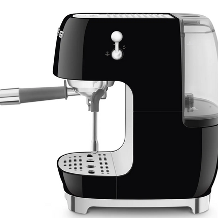 SMEG ECF03BLEU Premium Siebträgermaschine schwarz Siebträgergerät