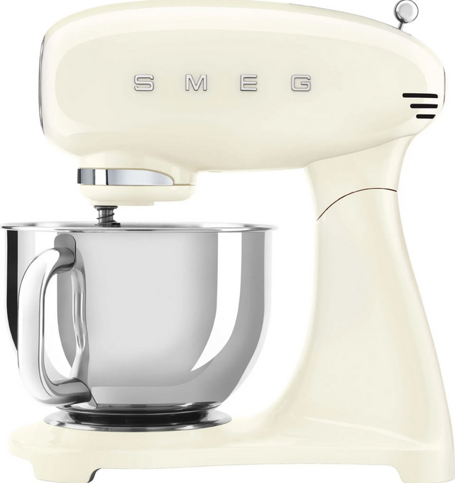 SMEG Küchenmaschine mit Edelstahlschüssel creme SMF03CREU