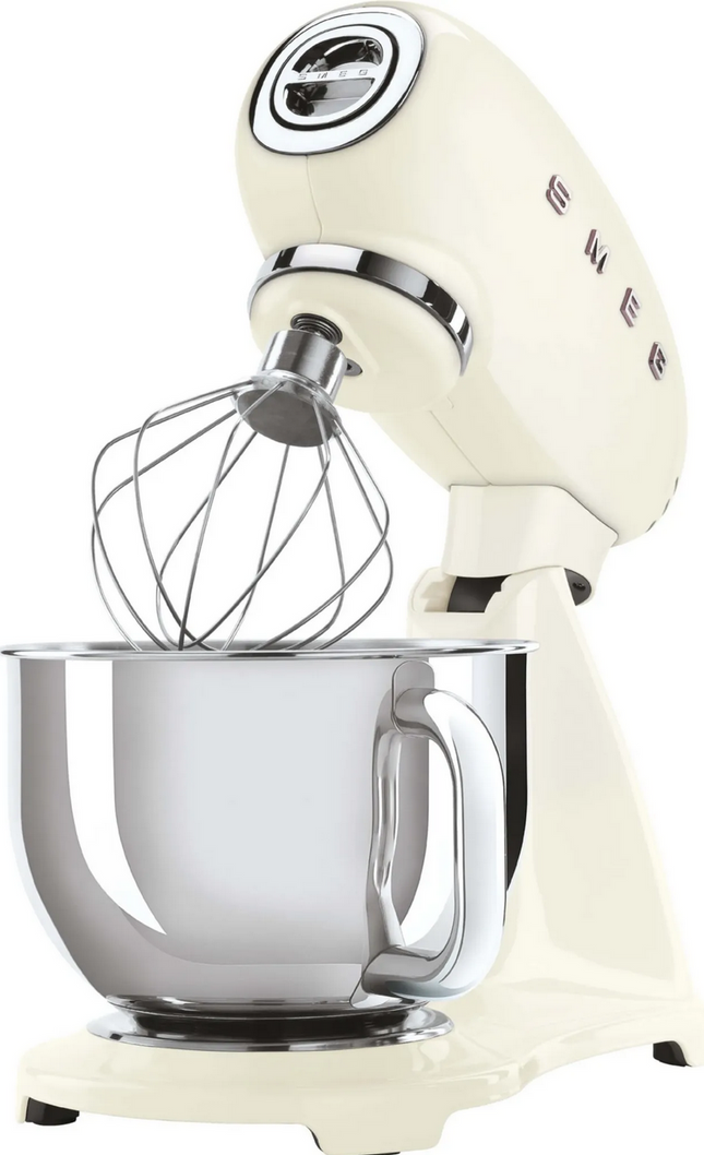 SMEG Küchenmaschine mit Edelstahlschüssel creme SMF03CREU