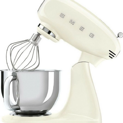 SMEG Küchenmaschine mit Edelstahlschüssel creme SMF03CREU
