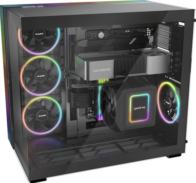 be quiet! Light Base 900FX Schwarz Full Tower Gaming Gehäuse inkl. 4 ARGB Lüfter