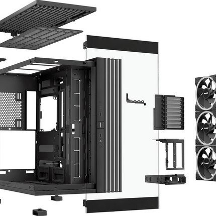be quiet! Light Base 900FX Schwarz Full Tower Gaming Gehäuse inkl. 4 ARGB Lüfter