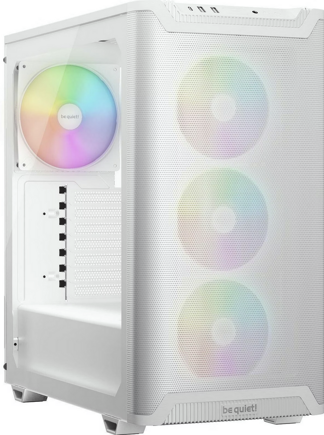 be quiet! Pure Base 501 LX White PC-Gehäuse 4 Light Wings PWM-Lüfter ARGB