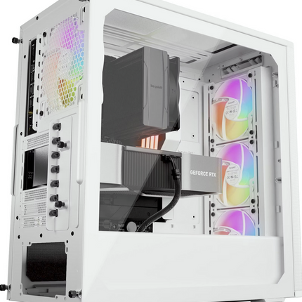 be quiet! Pure Base 501 LX White PC-Gehäuse 4 Light Wings PWM-Lüfter ARGB