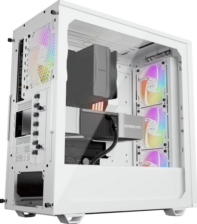 be quiet! Pure Base 501 LX White PC-Gehäuse 4 Light Wings PWM-Lüfter ARGB