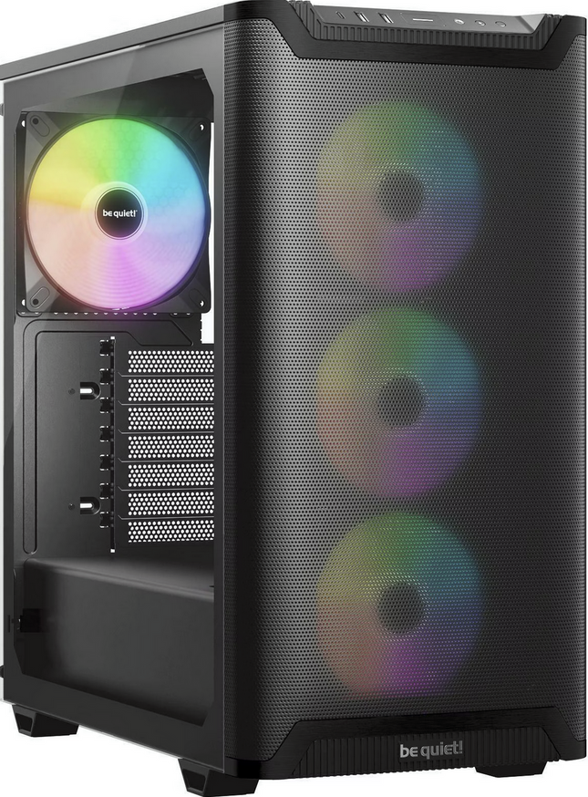 be quiet! Pure Base 501 LX Black PC-Gehäuse 4 Light Wings PWM-Lüfter ARGB