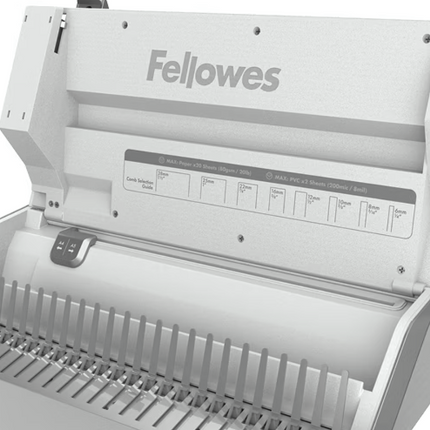 Mechanische Hebelbindemaschine weiß Multifunktion 5603101 LYRA 3-in-1 Fellowes