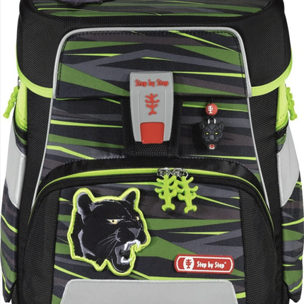 Step by Step Schulranzen Schultasche Set SPACE Wild Cat Chiko 5-tlg Jungen