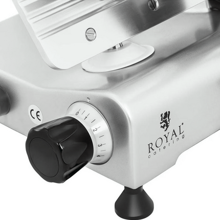 Aufschnittmaschine Allesschneider Edelstahl Ø 250 mm Schrägschneider 480 U/min