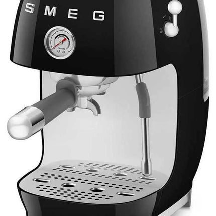 SMEG ECF03BLEU Premium Siebträgermaschine schwarz Siebträgergerät NEU & OVP
